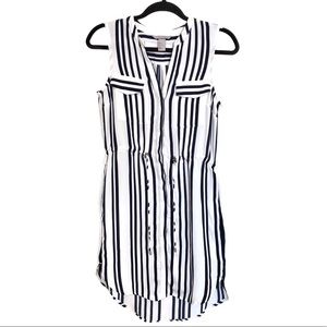 H&M V-neck Striped Modern Sleeveless Dress